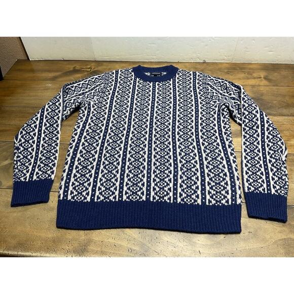 J.CREW Other - J Crew 100% Lambs Wool Jacquard Geometric Nordic Ski Sweater